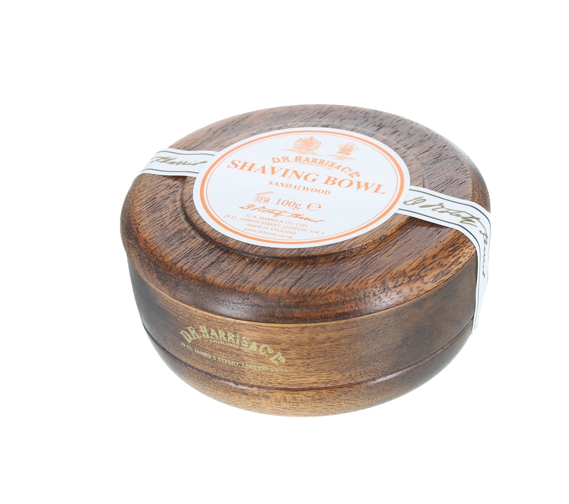 D.R. Harris Sandalwood Shaving Bowl, Mahogany